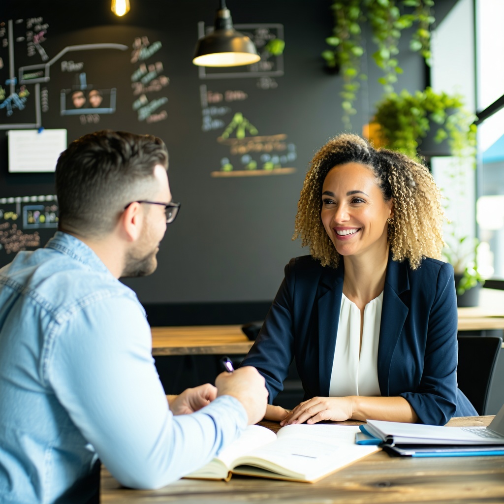 CPA meeting with a small business owner